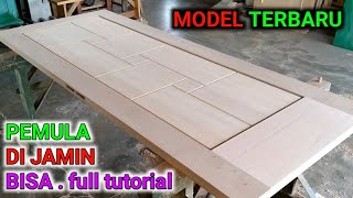 pembuatan pintu model minimalis TERBARU. kekinian tukang kayu 2