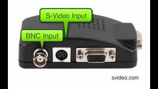 VideoSecu PC Laptop VGA to HDTV HDMI Audio Video Digital Signal Switch Converter CCTV Surveillance with Free Power c6k How to connect a CCTV Camera to a VGA monitor