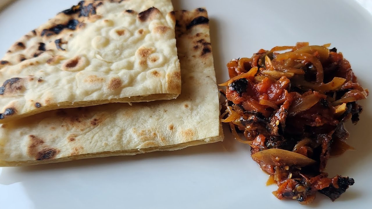 TRINIDAD tomato CHOKA and Sada ROTI (step by step) - YouTube