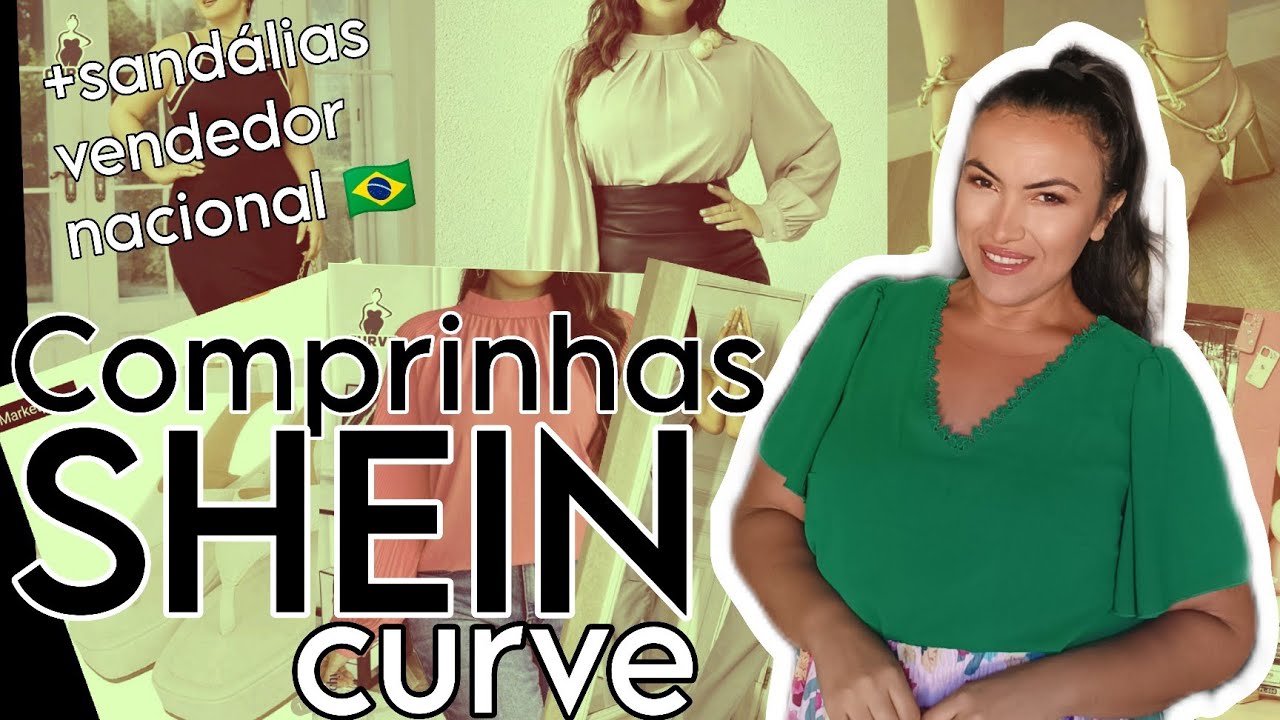 COMPRINHAS SHEIN PLUS SIZE - Looks e Sandálias lindas 😍 