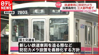 【鉄道】電車内の防犯カメラ  3大都市圏で義務化の方針