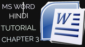 Chapter 3 l MS Office Word Cut Copy Paste Format Painter In MS Office Word