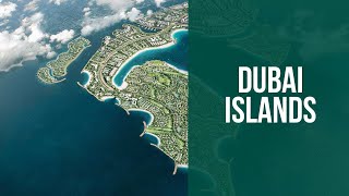 Насыпные острова Дубай Айлэндс - Dubai Islands (Edgewater Residences, Treppan by Fakhruddin) с дрона