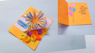Friendship day card idea/How to make friendship day card/Easy greeting card idea