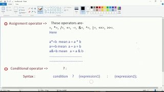 Bitwise,  Conditional and Comma  operators in C (8)