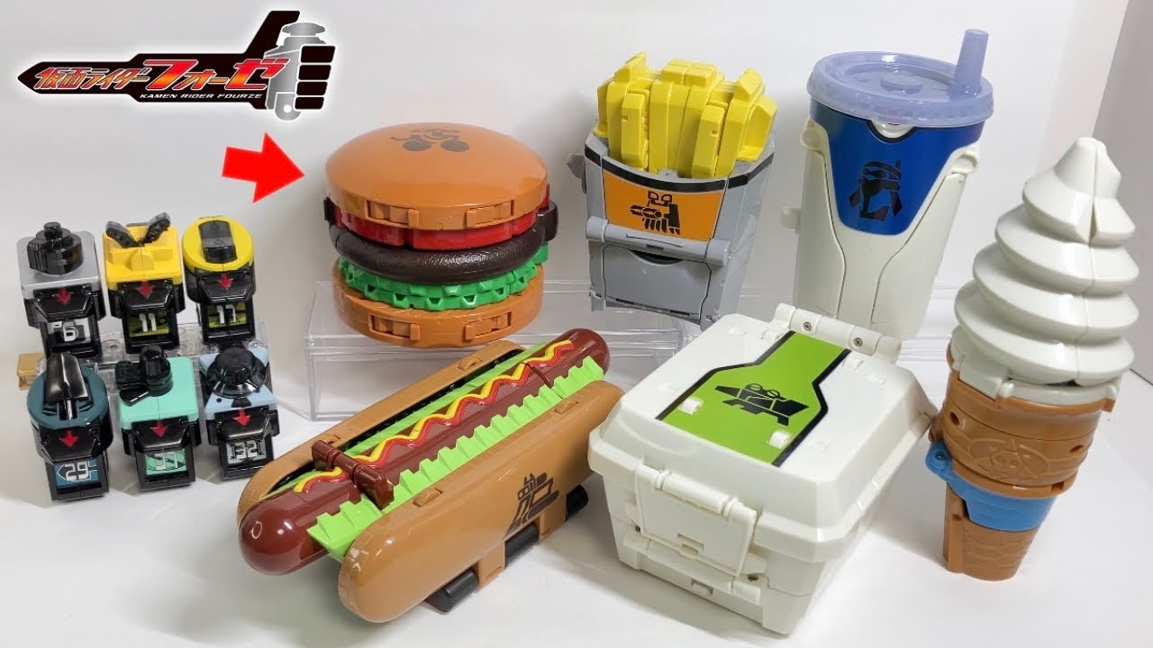 Food to Robot Transformation!?] All Fourze Support Mechs! A