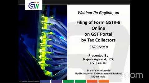 How file Form GSTR 8 on GST Portal by Tax Collectors by GSTN