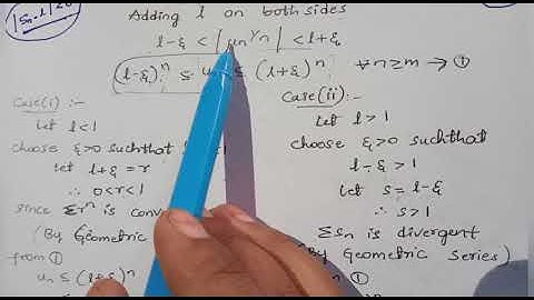 BSc 2nd year## Realanalysis## unit-2## infinite series## Caucheys nth root test theorem