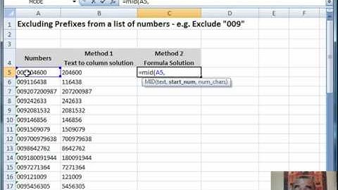 Excluding Prefixes from a list of numbers - DBC Training Video AF005