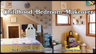 CHILDHOOD BEDROOM MAKEOVER *so I can live in it as an adult*