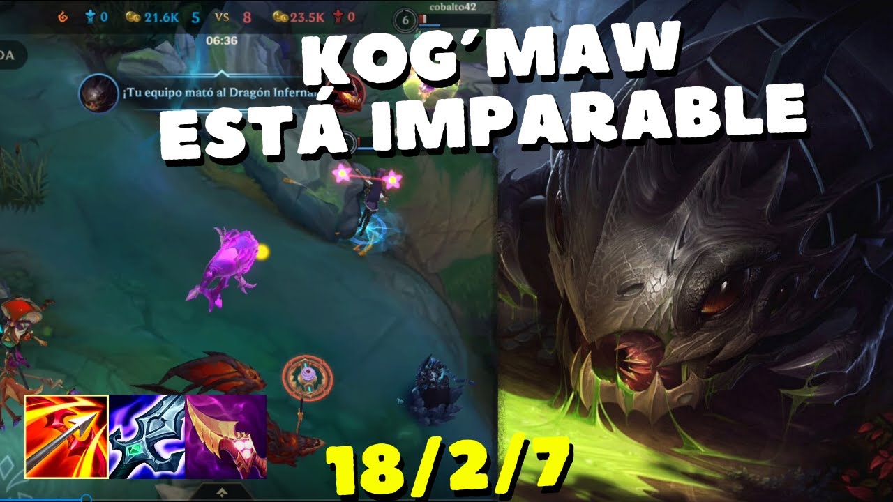 Kog Wild Rift ¡KOG´MAG ESTA ROTISIMO EN WILD RIFT! CARREA EL SOLO - YouTube