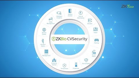 ZKBio CVSecurity Web-Based Integrated Security Platform by ZKTeco