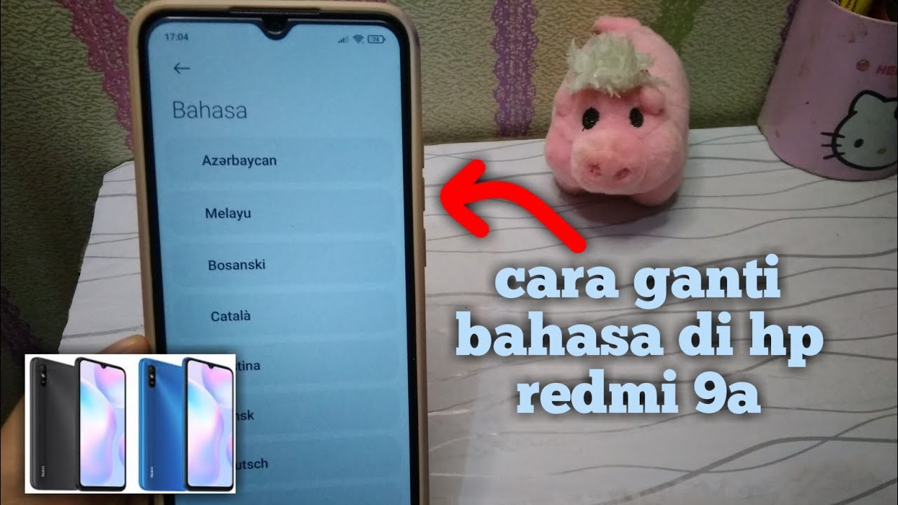 cara merubah bahasa di hp redmi 9a - YouTube