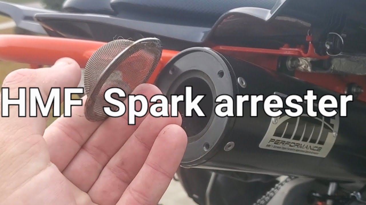 HMF exhaust Spark arrester installation YouTube