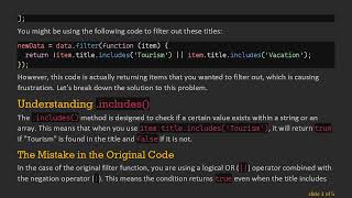Mastering JavaScript: How to Effectively Filter Arrays with .includes()
