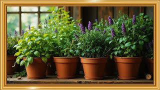 Fresh Culinary Herbs 🌿 | Rustic Kitchen Garden Farmhouse Style | Framed TV Gallery screenshot 2