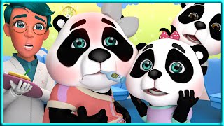 Happy birthday Song, Wheels on the Bus  Baby Panda  Nursery Rhymes, go to doctor song.