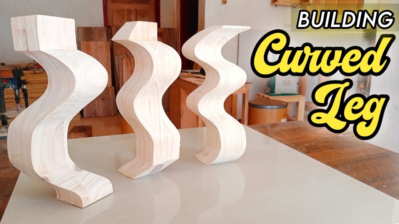 MAKE SIMPLE BASIC CURVED LEG / MEMBUAT KAKI MEJA LENGKUNG SEDERHANA