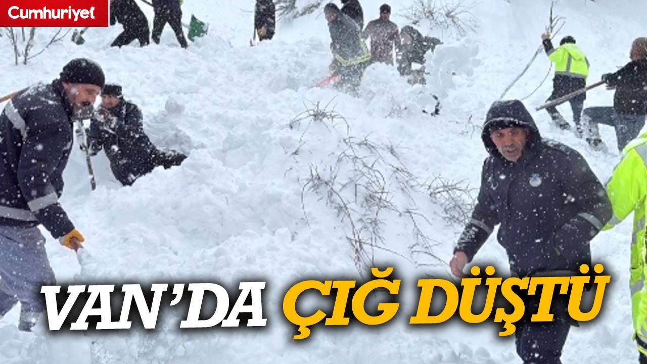 Van'da çığ düştü: 1 kişi kayıp, 22 ev boşaltıldı