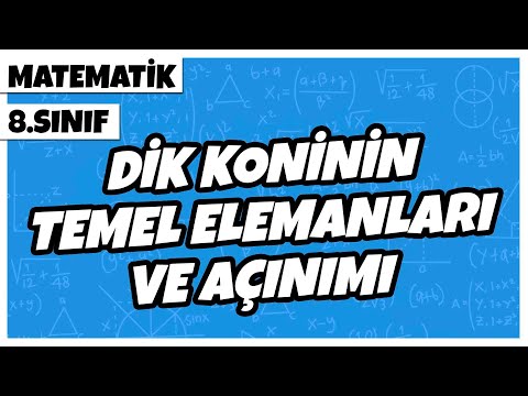 8. Sınıf Matematik - Dik Koninin Temel Elemanları ve Açınımı | 2022