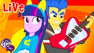 🔴 Equestria Girls LIVE 🔮 BEST SONGS 🌈 Under our Spell, Cafeteria Song   more songs! 🎶💜 MLP EG