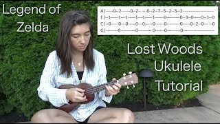 Lost Woods Intermediate Version - Ukulele Tutorial | Legend of Zelda