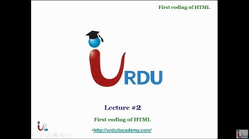 Web Designing HTML Lecture 2 (First code of HTML)