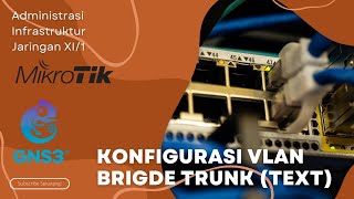GNS3 - Konfigurasi VLan Bridge Trunk 2 Router ( CLI )