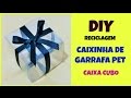 Caixinha de garrafa pet caixa cubo reciclagem