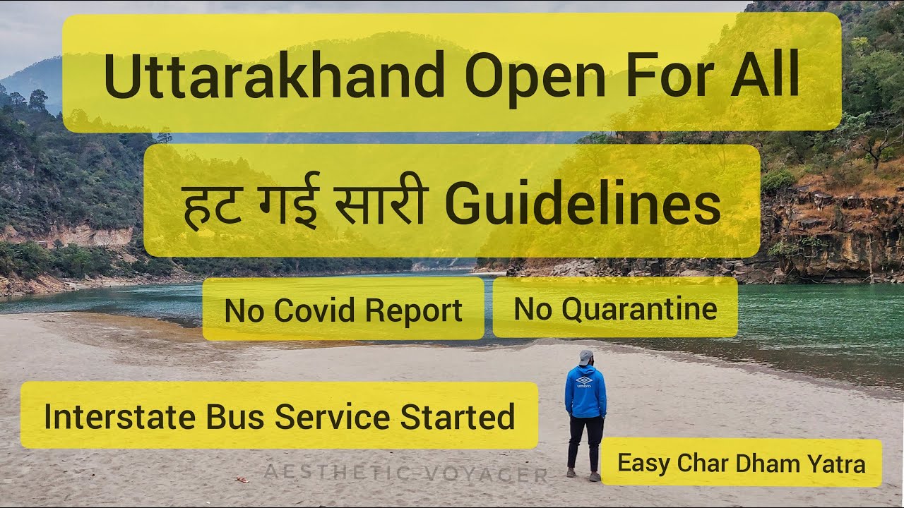 uttarakhand travel guidelines 2023