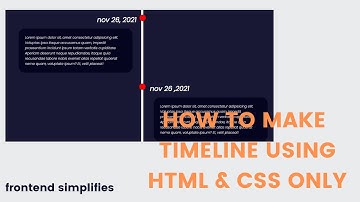 How To Create Vertical Timeline Using HTML & CSS || Create Responsive Vertical Timeline