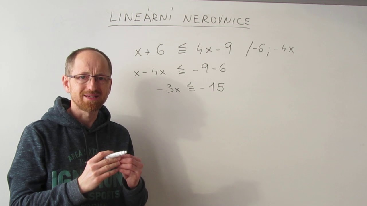 lineární nerovnice