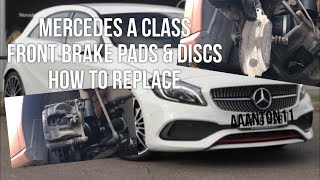 Mercedes A Class Front Brake Pads & Discs Replacement inc Wear Sensor