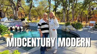 🦩 Palm Springs Inspired Mid Century Modern Garden Tour! 🦩 Christy from @BetweenTwoShrubs