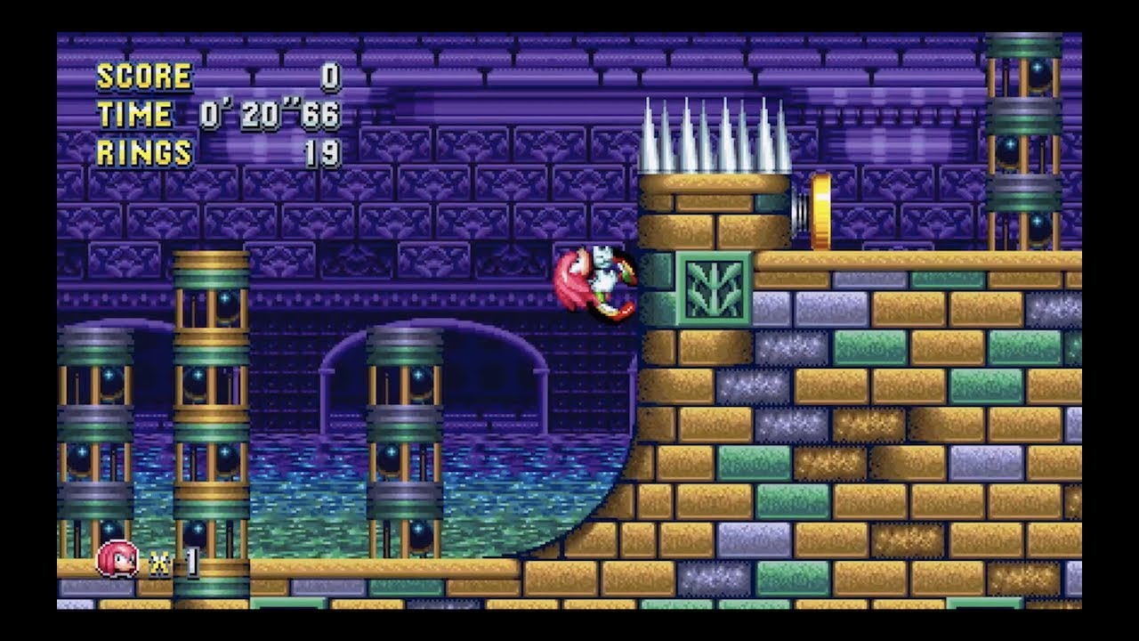 Sonic Mania Hydrocity Zone Act 2 (Knuckles) [1080 HD] YouTube