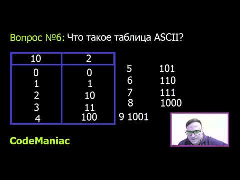Что такое таблица ASCII? Ответ на вопрос