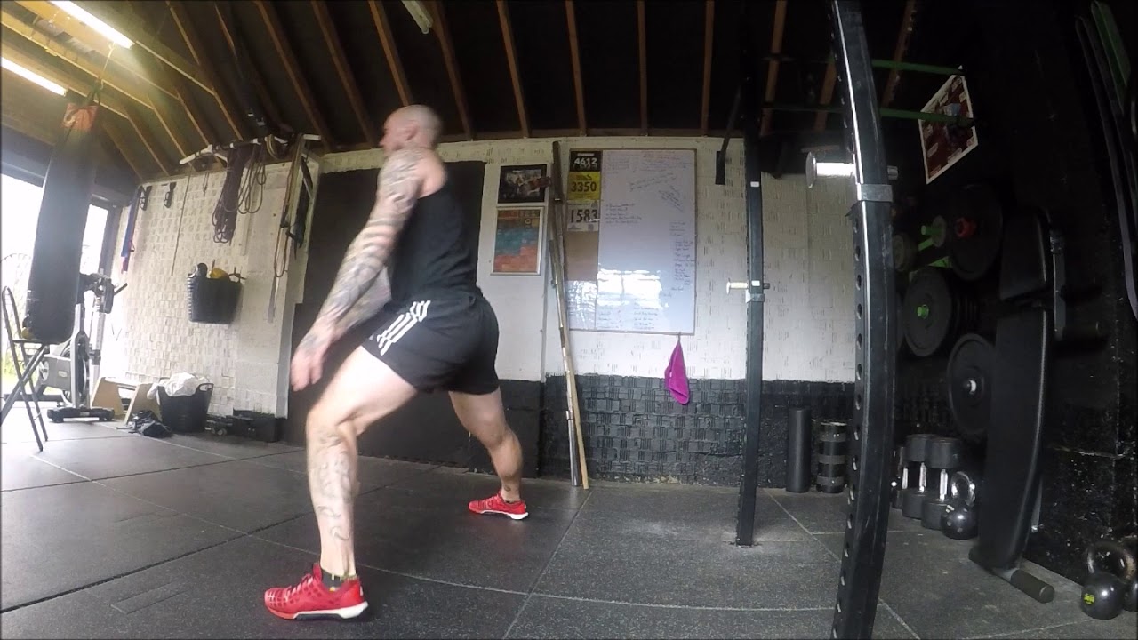 Lateral lunge Outside toe touch - YouTube