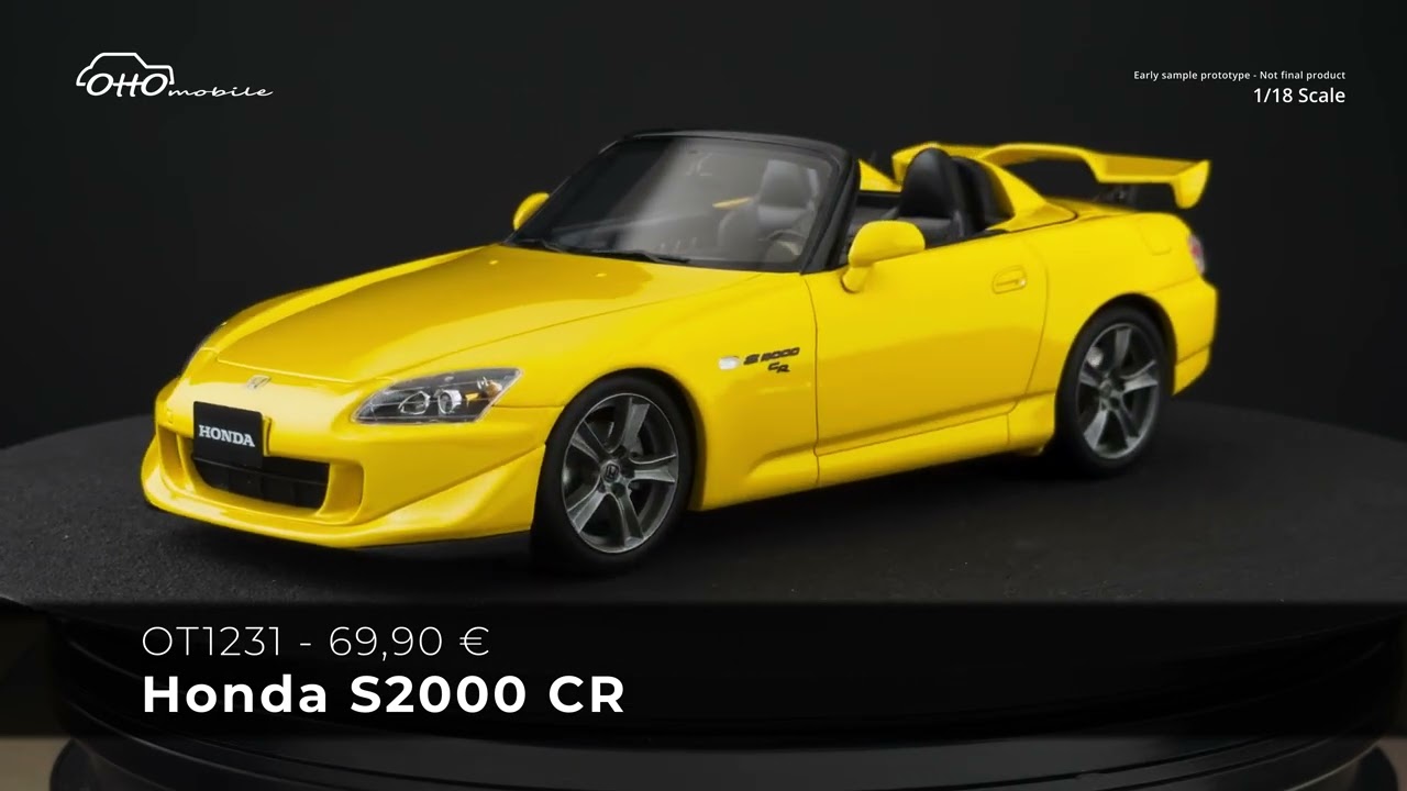 OttOmobile - Honda S2000 CR New Indy Yellow Pearl 2007 - 1/18