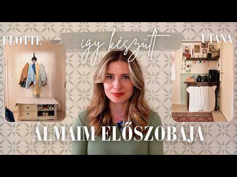 Teljes körű előszoba felújítás (festés, díszléc felrakás és stencilezés) I DIY OTTHON
