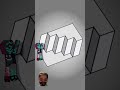 Stairs ILLUSION || Minecraft Animation || #shorts #loop #loopvideo #cartoon