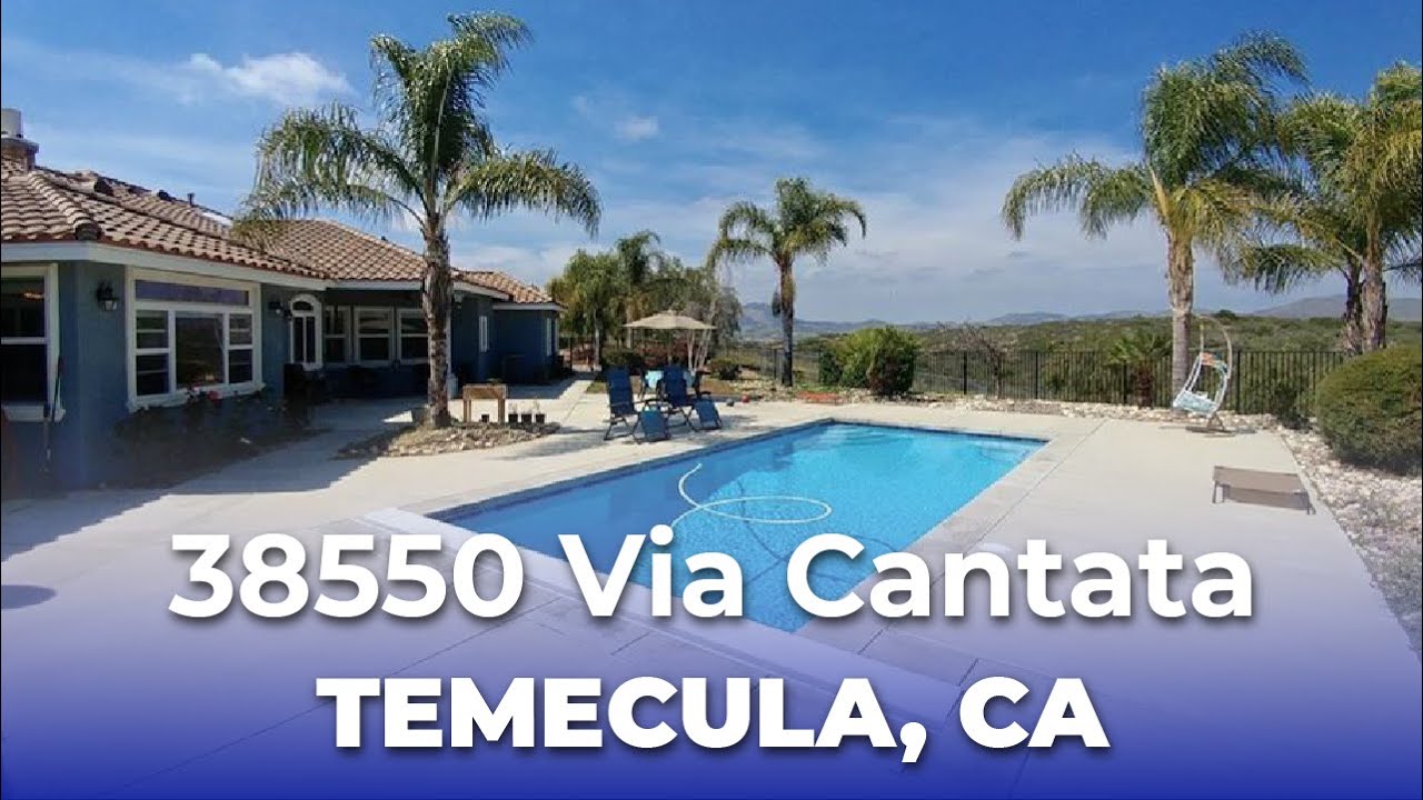 Temecula Wine Country Estate for Sale 38550 Via Cantata YouTube
