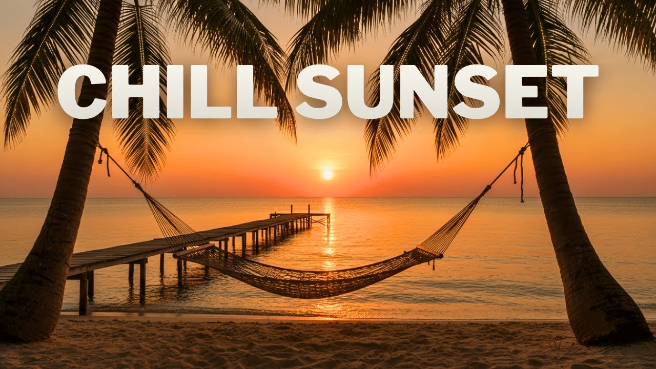 Нежный тропический закат в лаунж-зоне | Расслабляющая тропическая музыка для отдыха