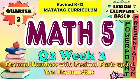 Math 5 Quarter 2 Week 3 MATATAG Curriculum / Revised K-12 LE Based PowerPoint Presentation
