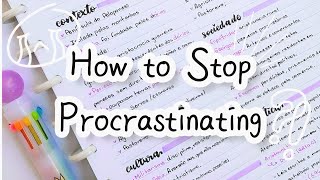 How to Stop Procrastinating|| 6 Techniques to stop procrastination || Study tips