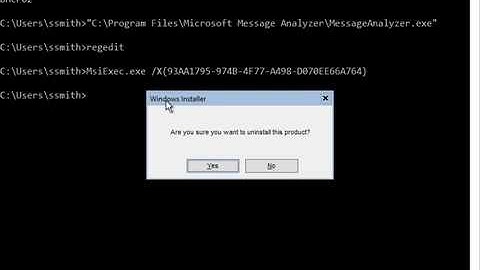 Uninstall an Application on Windows Server Core 2016