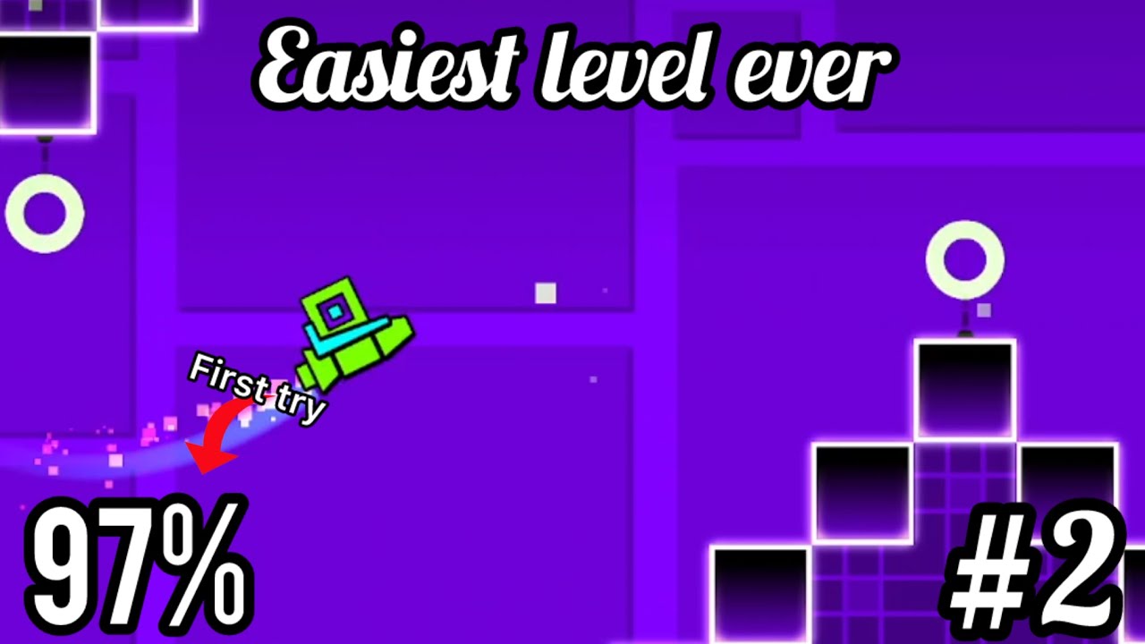 Geometry Dash #2 (easiest level ever) - YouTube