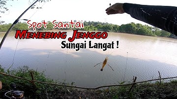 SPOT SANTAI MENEBING UDANG GALAH JENGGO DI SUNGAI LANGAT || LUBUK UDANG GALAH SUNGAI LANGAT !!