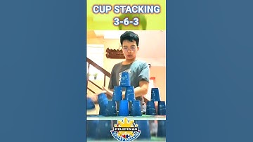 A Fast Cup Stacking 3-6-3 in 2.23 Seconds! #sportstacking #fast #shorts