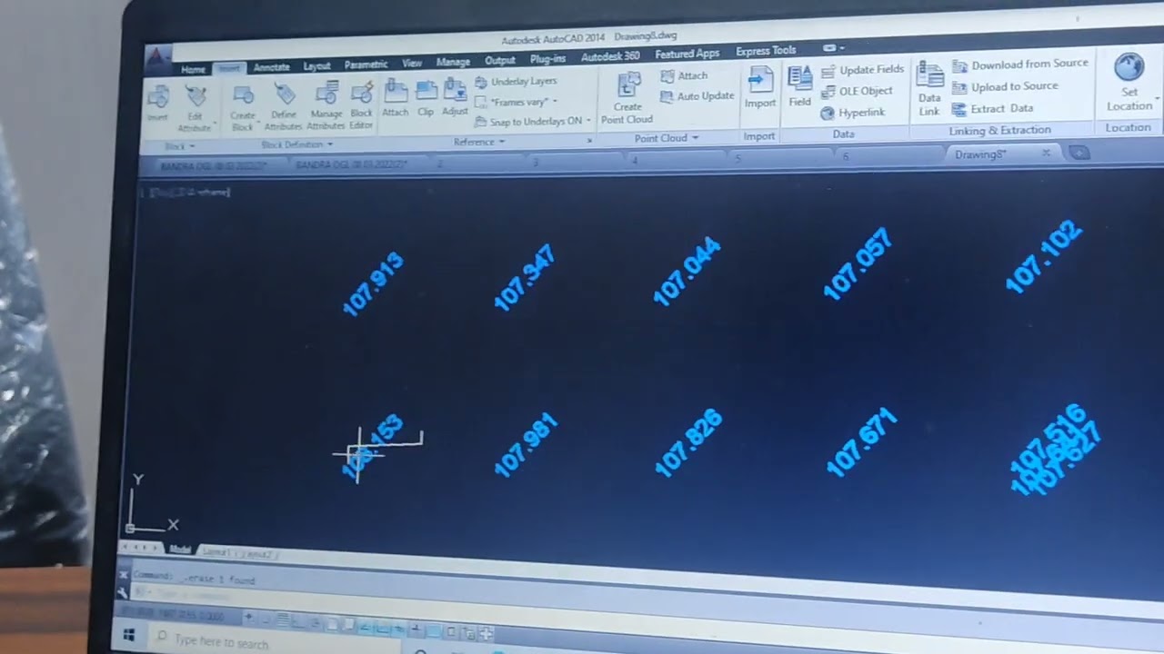 autocad file level convert to Excel.