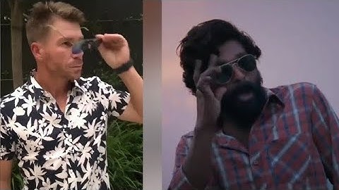 David Warner vs Allu Arjun Srivalli Dance | David Warner Pushpa Srivalli Dance #alluarjun trending